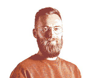 Me today: beard, round glasses, and no baker’s hat in sight.