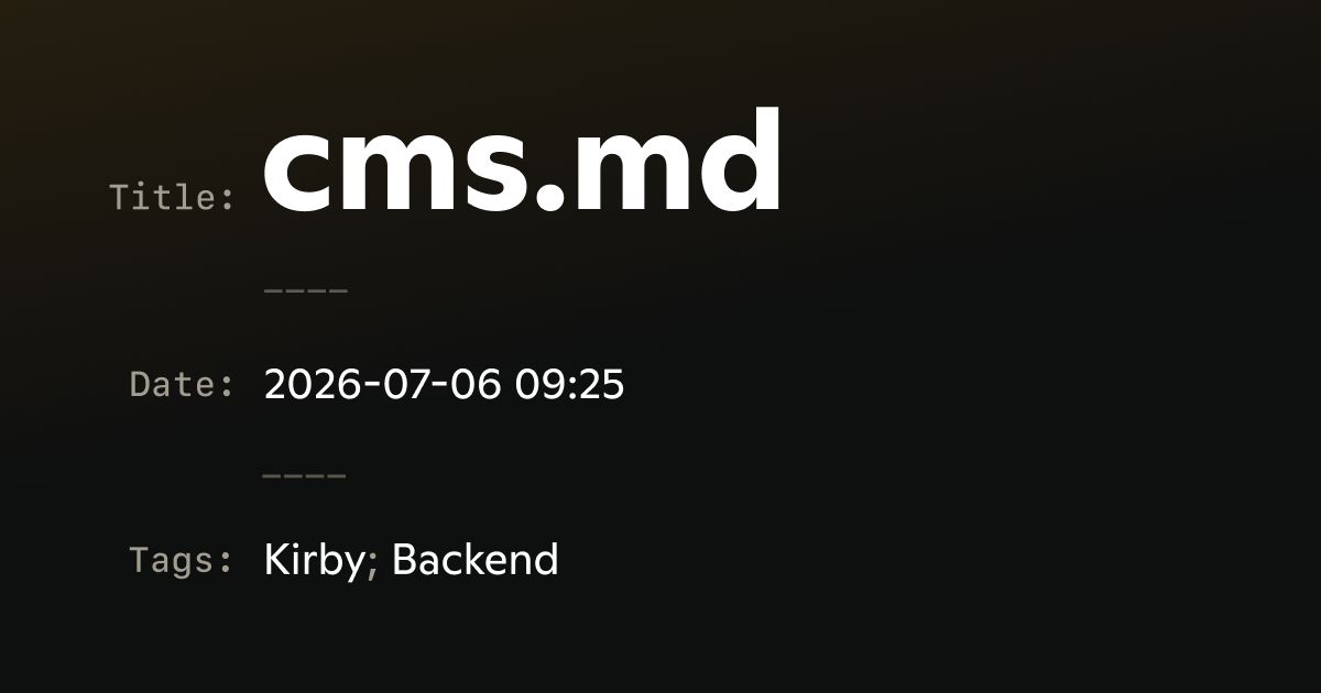cms.md · Medienbäcker Thomas Günther